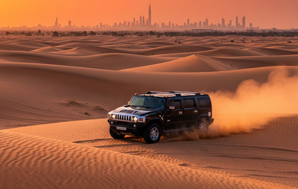 Evening Desert Safari Dubai with Private Hummer